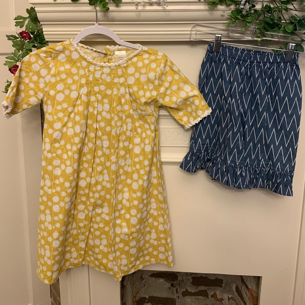 Persnickety Sail Away dress and ruffle shorts